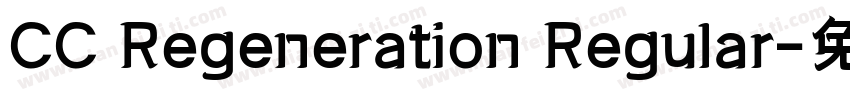 CC Regeneration Regular字体转换